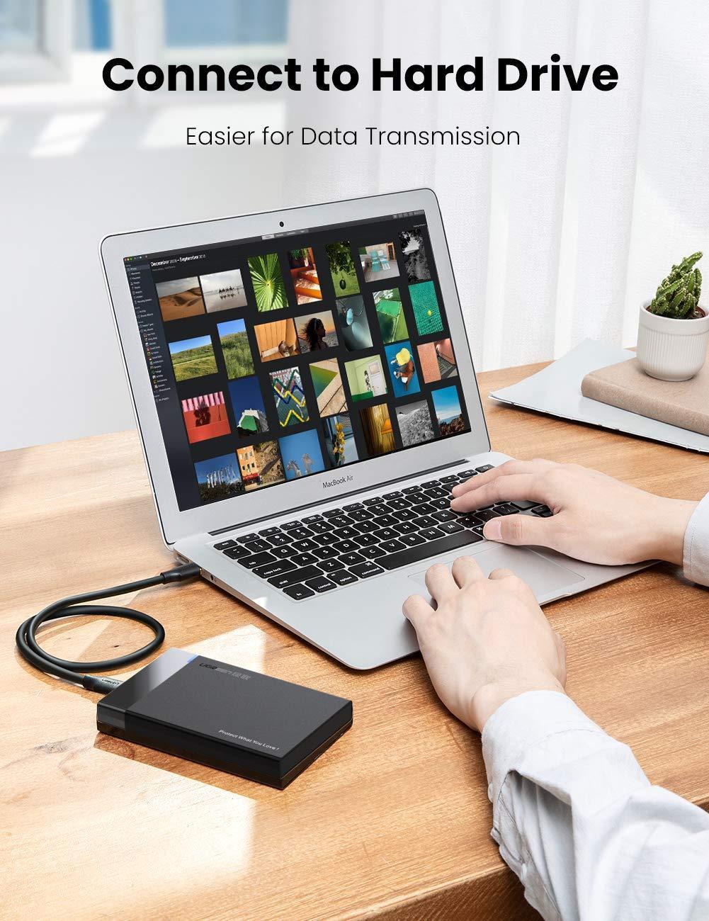 UGREEN USB3.1 kaapeli tyyppi A uros tyyppi A uros 5Gbps 50cm USB3.0