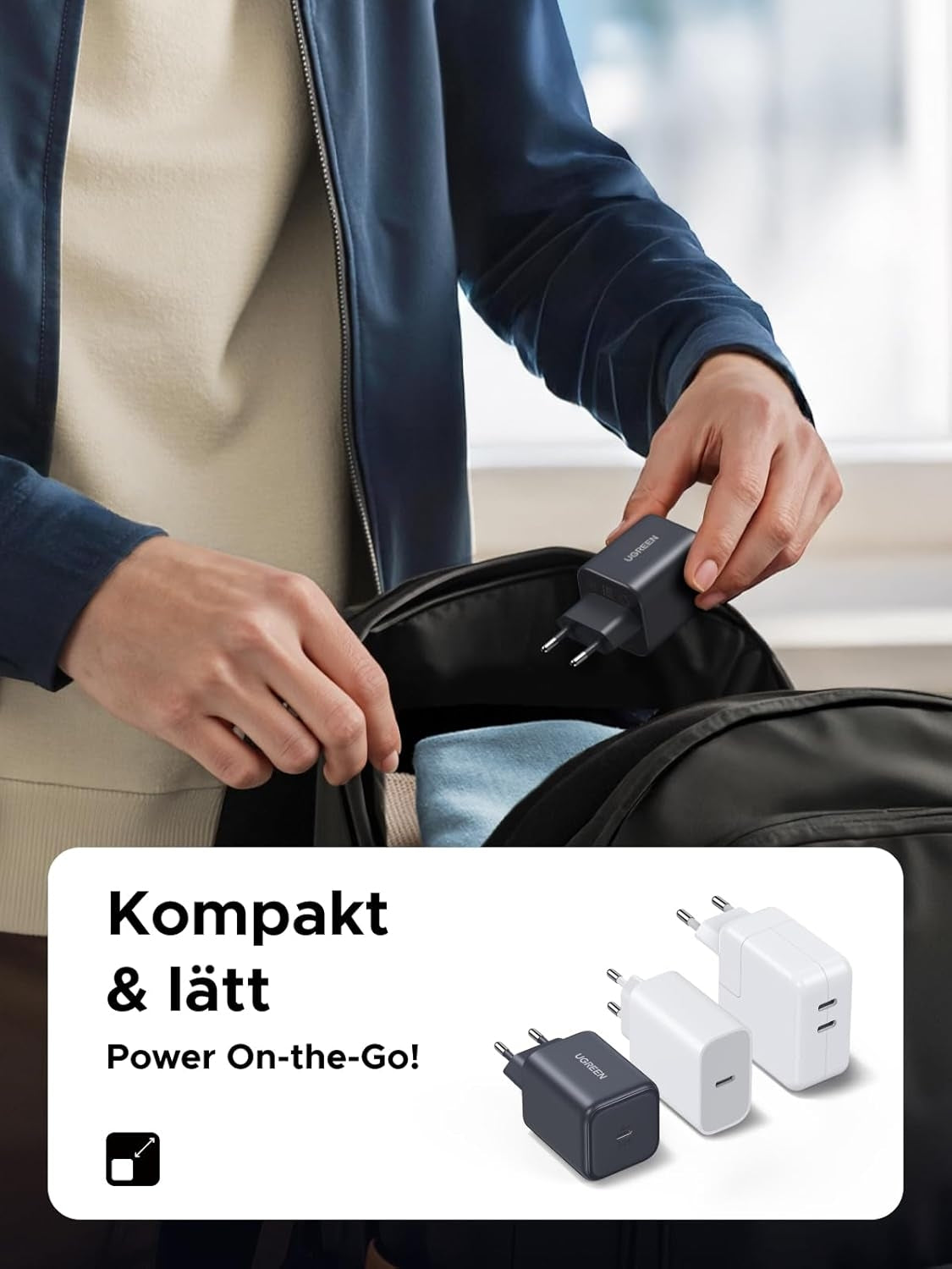 UGREEN USB-C Laturi 45 W PPS GaN Pikalaturi PD-tuella