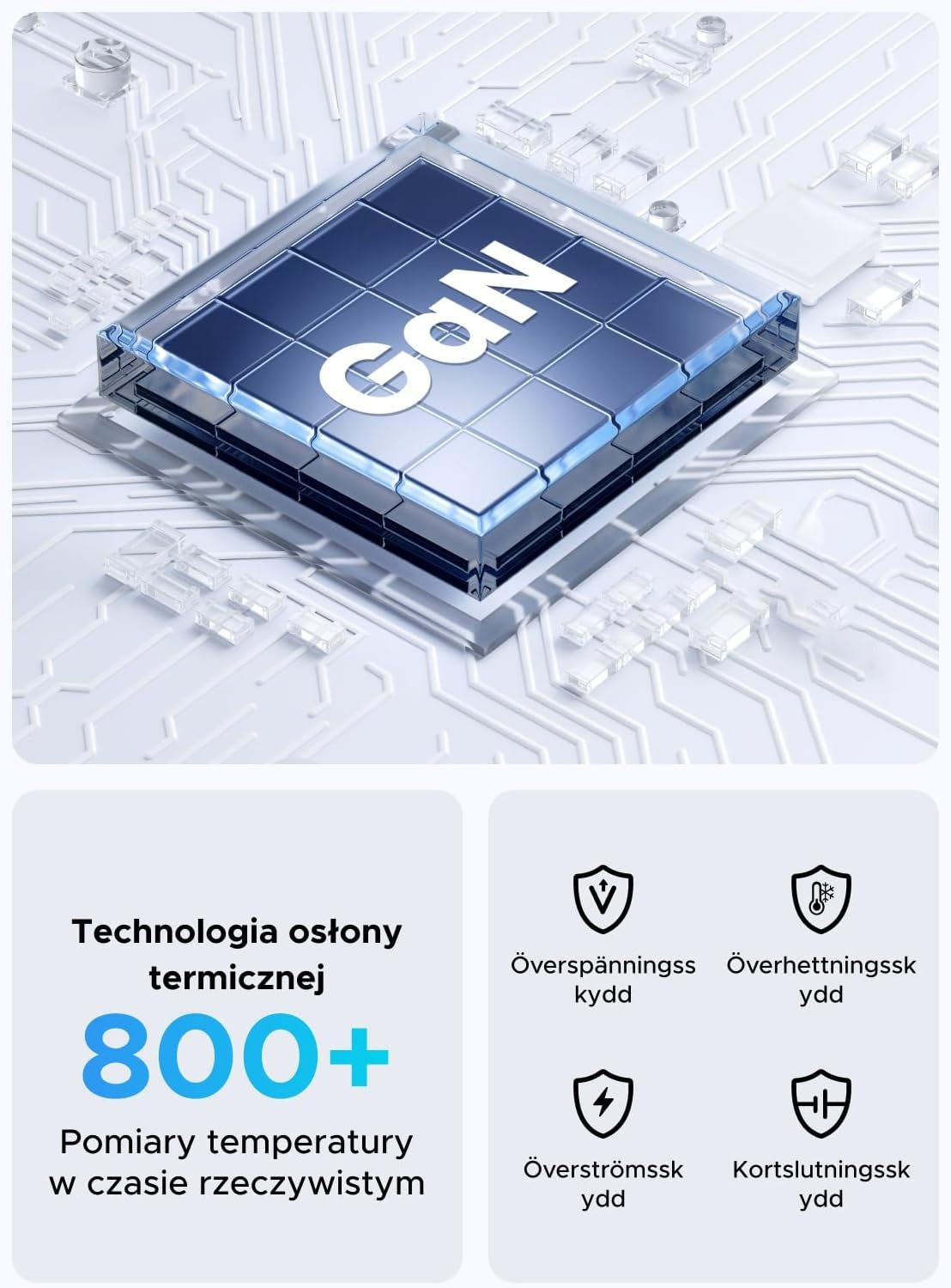 UGREEN USB-C Laturi 65 W GaN 5-porttinen pöytälaturi PPS-pikalatauksella
