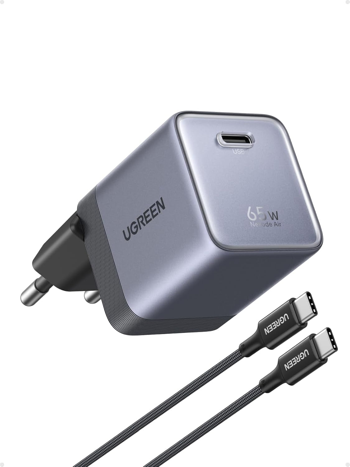 UGREEN USB C Charger 65W Nexode Air GaN Infinity Fast Charger, or MacBook Air/Neo/Pro, iPhone 17/16, iPad,...