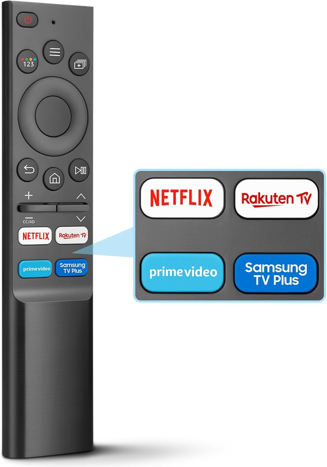 Yleiskaukosäädin Samsung Smart TV -televisioille, yhteensopiva alkuperäisten Samsung-mallien kanssa