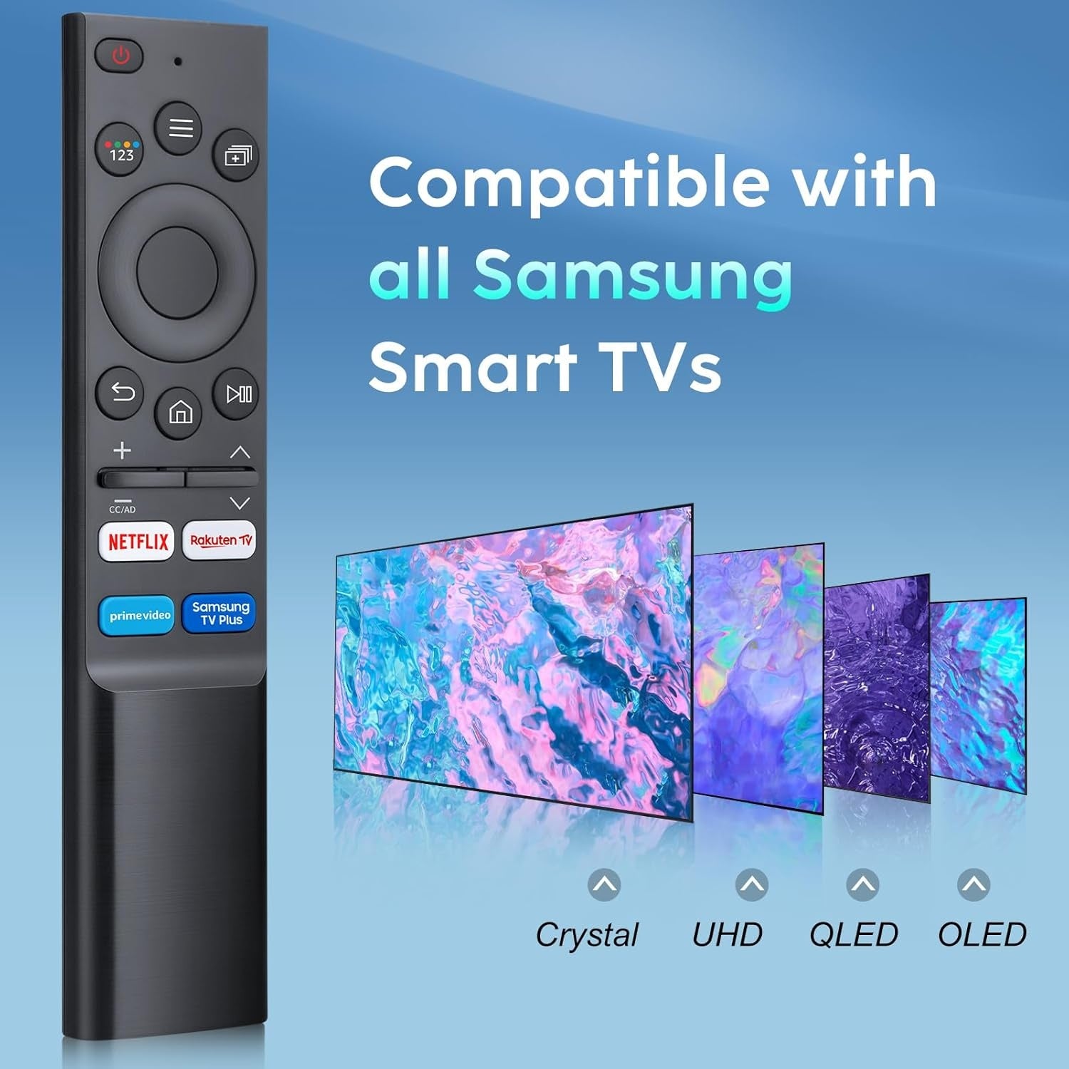 Yleiskaukosäädin Samsung Smart TV -televisioille, yhteensopiva alkuperäisten Samsung-mallien kanssa