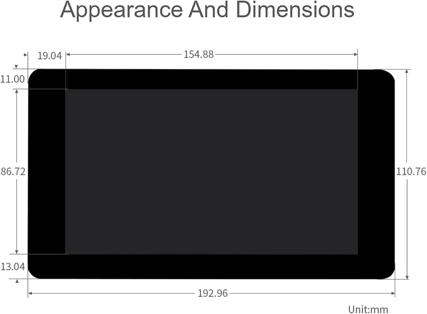 Waveshare 7 Inch Screen Capacitive Touch Display Raspberry Pi 5 4B Raspberry Pi 3B+/3B/3A+ CM3/3+/4 and VisionFive2 Core3566, 800 × 480 Resolution with DSI Interface