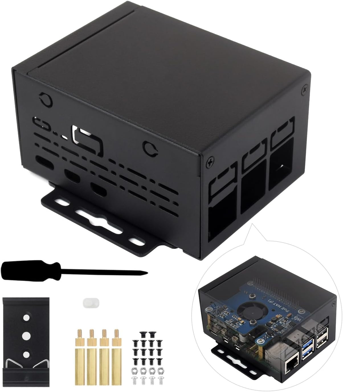 Waveshare Industrial Grade Metal Case (D) for Raspberry Pi 5
