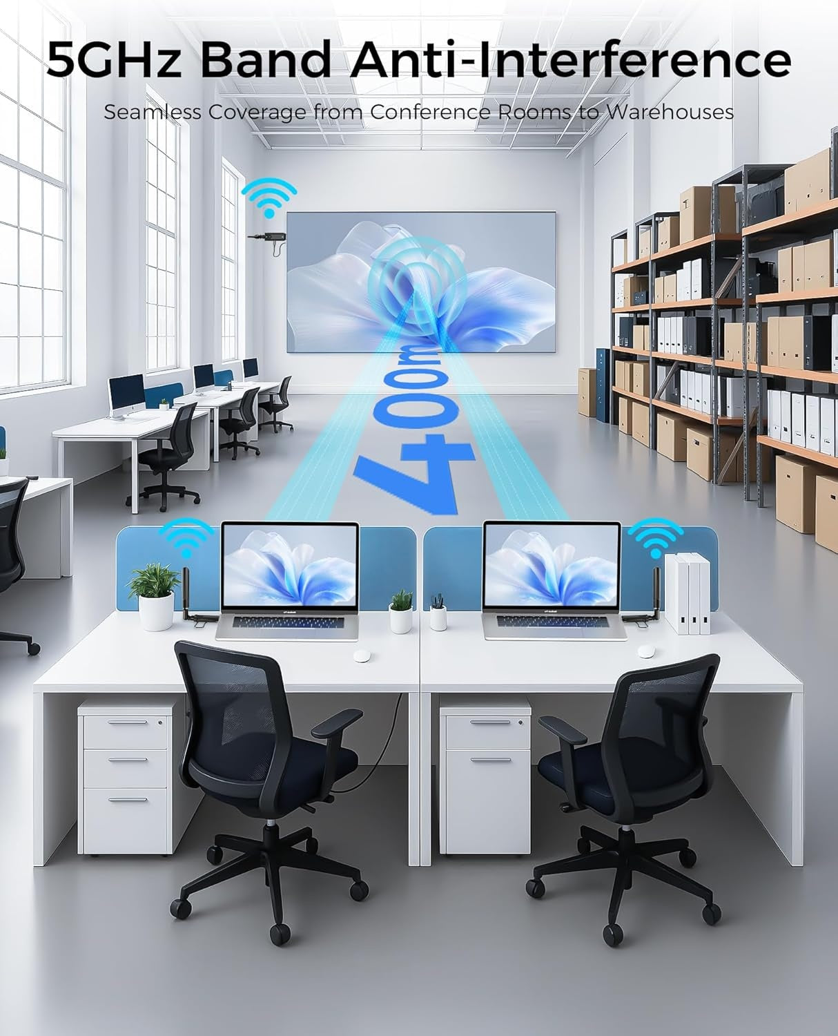 Wireless HDMI Extender 5GHz 1080p 60Hz 400m