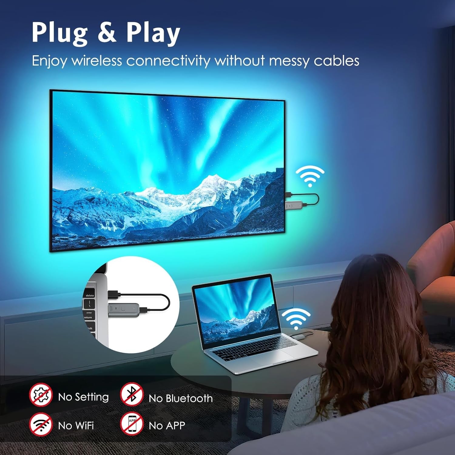 Wireless HDMI Extender 5GHz 1080P 30m