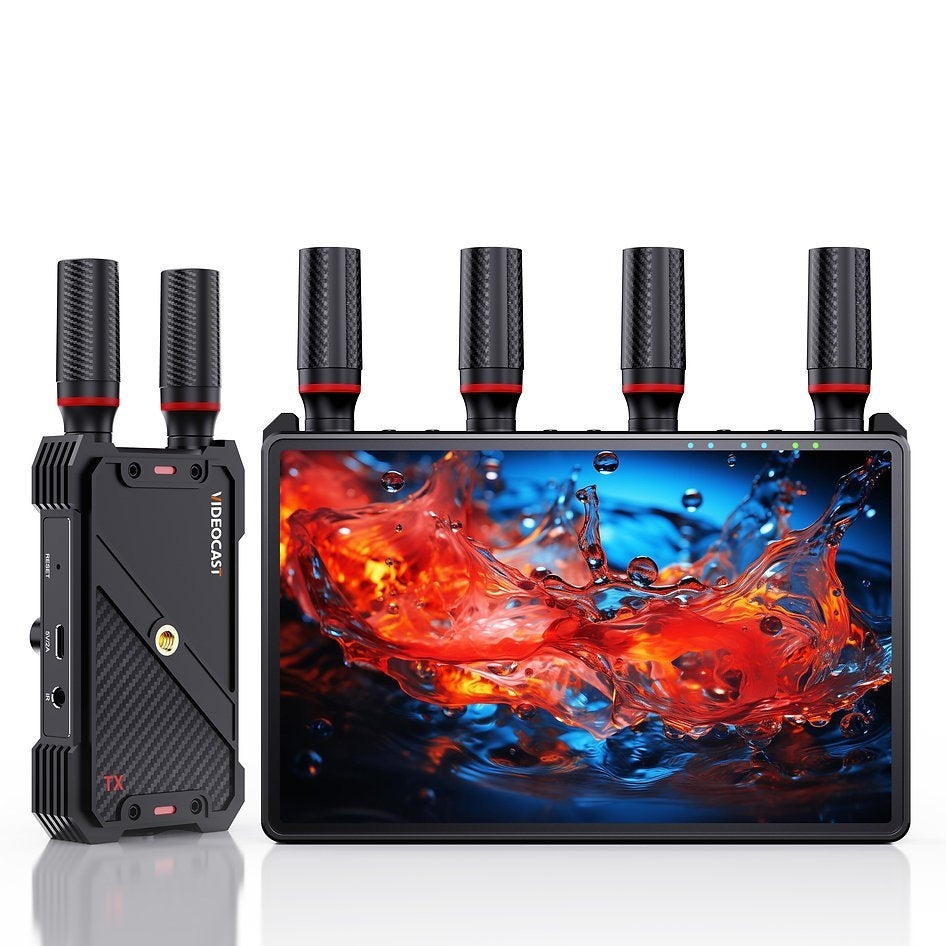 NÖRDIC Langaton Kannettava 7" näyttö, videolähetin ja vastaanotin, 2.4G/5.0G, 4k HDMI INPUT / 1080p OUTPUT, 400m
