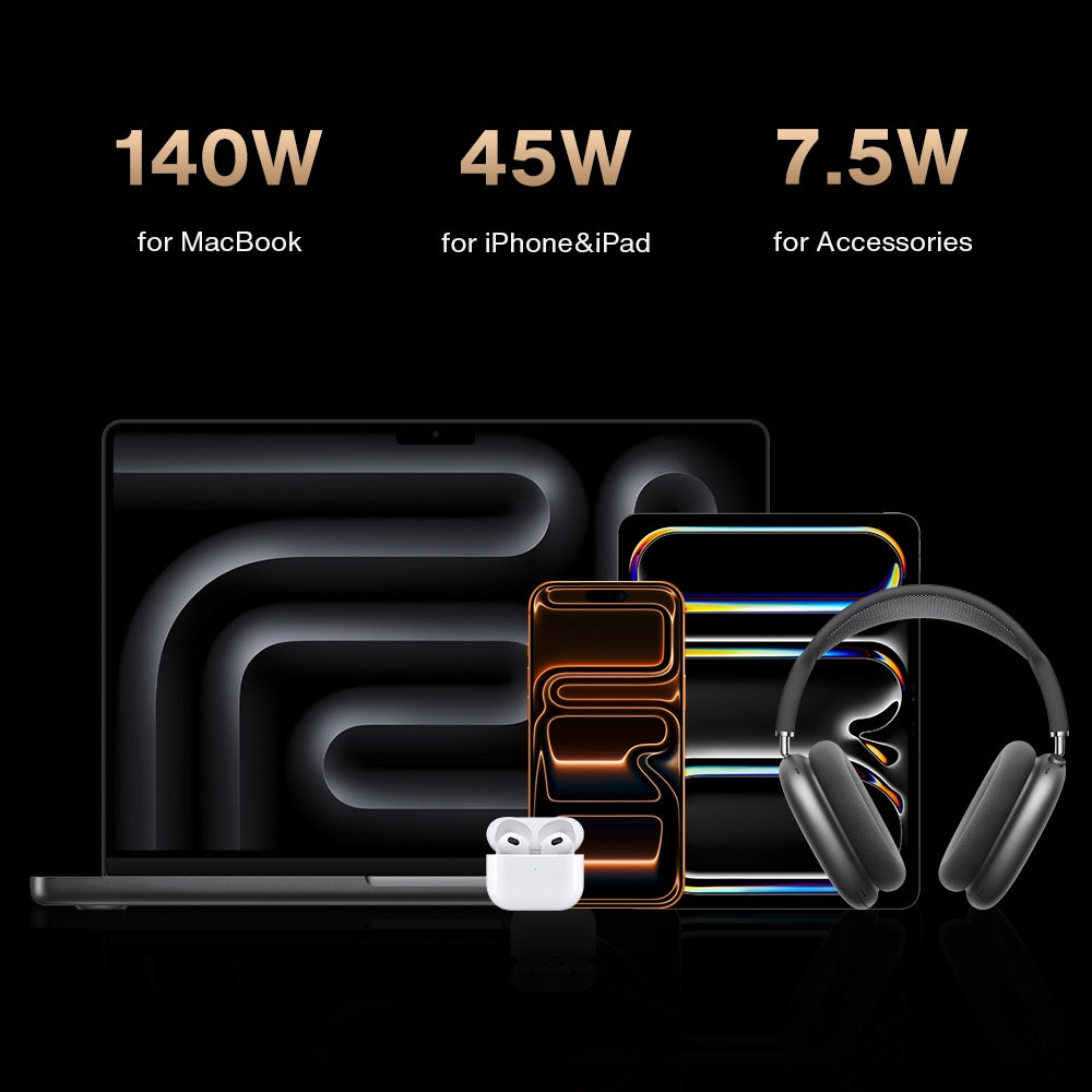 iVANKY 26-in-1 FusionDock Ultra Dual Thunderbolt 5 10GbE MacBook-telakka 4x6K/kolmois 8K M1-M5 Pro/Max 120Gbps 240W Yhteensopimaton Windowsin kanssa